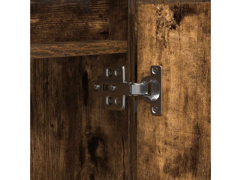 Meuble tv, meuble pour télévision 180 x 38 x 49 cm chêne fumé bois d'ingénierie - Conforama E