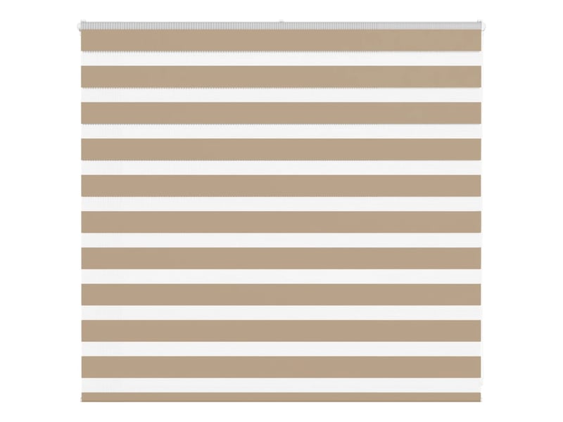  Store zèbre, store de fenêtre marron sable largeur du tissu 150,9 cm polyester cf48790  - Conforama B