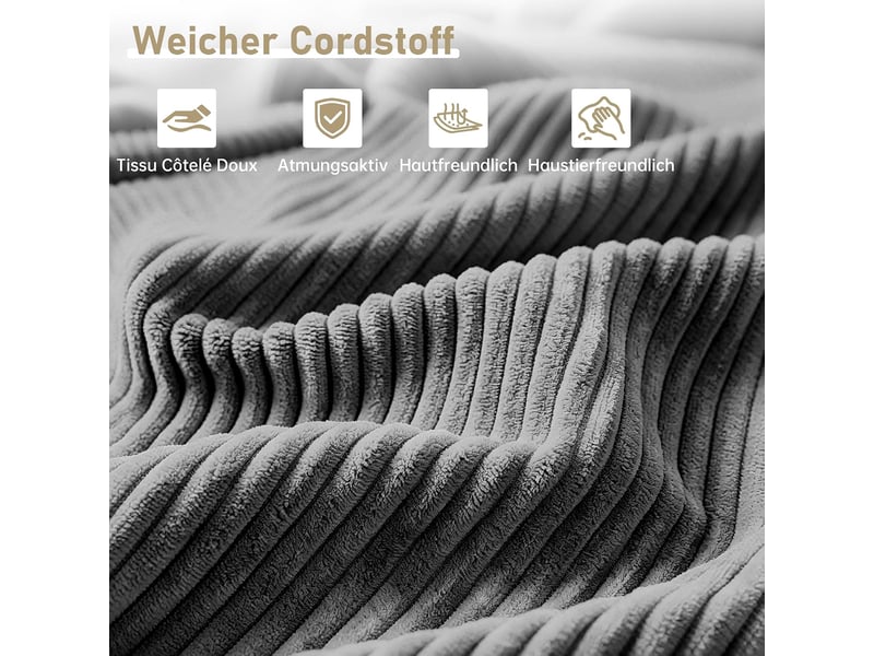  Banquette-lit bz avec couchage régulier, 88 cm, gris  - Conforama E