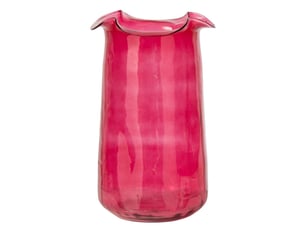 Vase design en verre halvor 45cm fuchsia