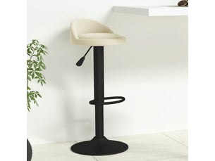 Tabouret de bar, chaise de bar crème velours shl14281