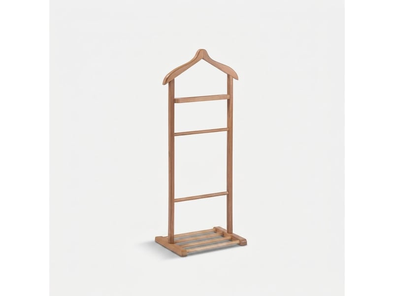  Valet de chambre en bois avec armoire simple beta single - bois neutre  - Conforama A