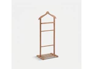Valet de chambre en bois avec armoire simple beta single - bois neutre