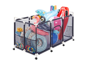 Vevor panier rangement flotteur piscine stockage bouée 159x81,5x91,5cm tube pvc
