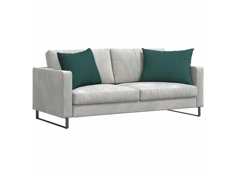  Lot de 2 coussins de canapé, coussins décoratifs tissu vert foncé 70 x 50 cm cf58990  - Conforama C