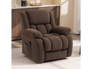 Fauteuil fixe  <strong></strong> Velours marron