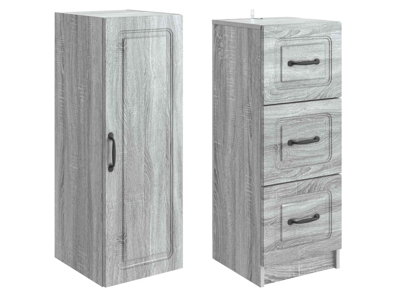  Ensemble de meubles 2 pcs, rangement de salon 33 x 34,5 x 87 cm bois d'ingénierie shl1187  - Conforama D