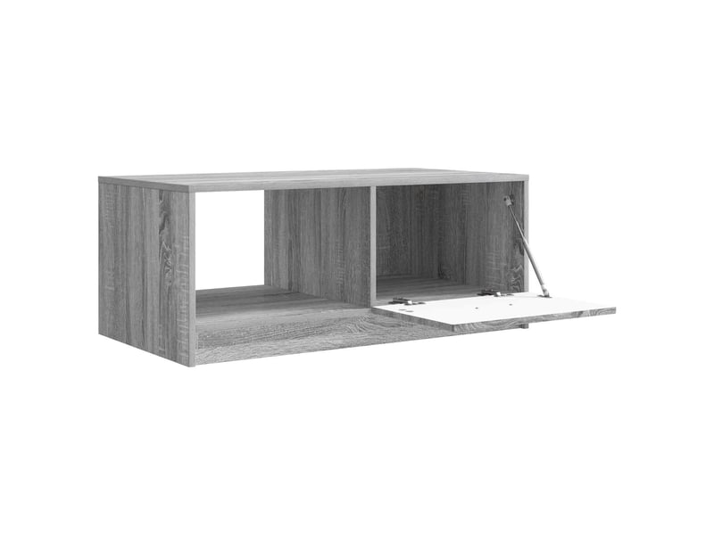  Table basse - table de salon - table à thé sonoma gris 90 x 50 x 37 cm bois d'ingénierie  - Conforama D