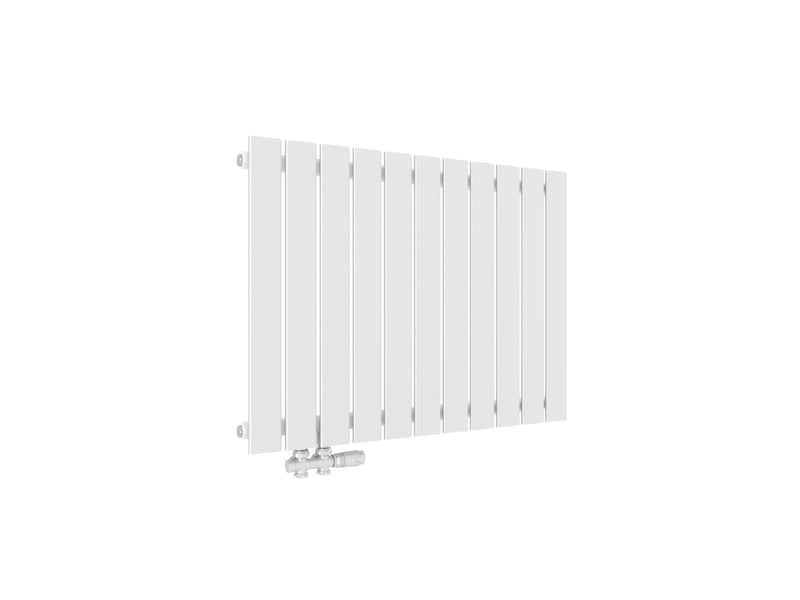 Emke radiateur à eau chaude, radiateur plat seule couche connexion latérale, blanc 63 x 85 cm, 603w - Conforama A