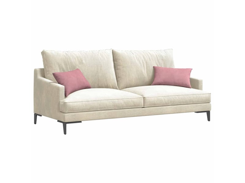  Lot de 2 coussins de canapé, coussins décoratifs rose 50 x 30 cm cf59148  - Conforama C