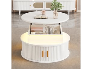 Table basse coloris blanc <strong></strong> <strong></strong>