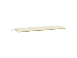 Coussin de banc de jardin, coussin d'assise crème 180x50x7 cm tissu oxford cf52716