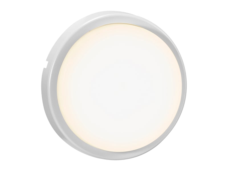  Applique murale extérieur ronde, cuba en plastique blanc, ip54, nordlux 2019161001 - Conforama A