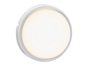 Applique murale extérieur ronde, cuba en plastique blanc, ip54, nordlux