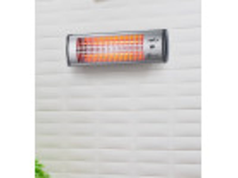  Fabrilamp tioman chauffage mural radiant à quartz 1 200 w, 2 puissances, noir et argenté 229121278 - Conforama D