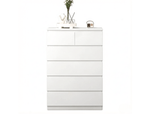Buffet 0 porte(s) 6 tiroir(s) ULQENI - 80 cm coloris blanc