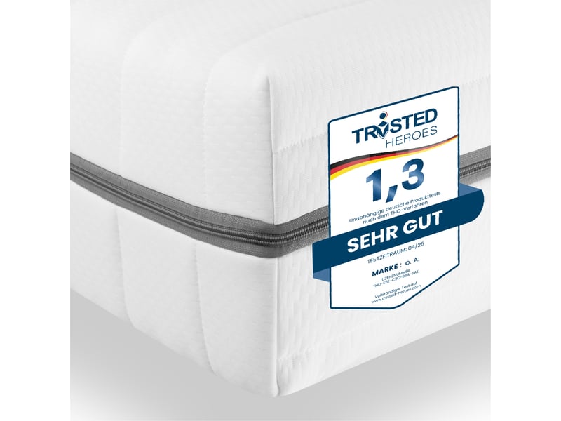  Matelas 160x220 avec 7 zones de sommeil, matelas h2 h3 en mousse froide de 18cm  - Conforama A