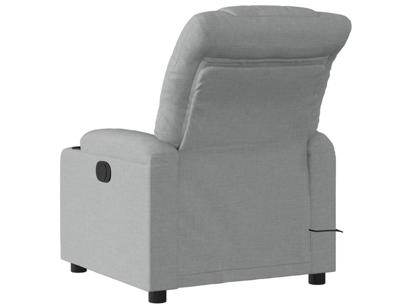  Fauteuil de massage inclinable électrique gris clair tissu shl22725  - Conforama E