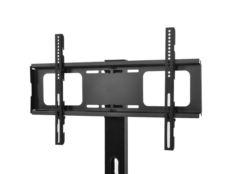 Meuble tv avec support intégré compatible avec téléviseurs de 32 à 65 pouces, 116x42x125cm, mdf et métal, marron - Conforama R