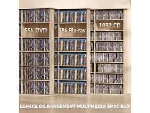 Etagère 145 cm coloris naturel  