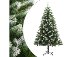 Sapin de noël artificiel, arbre de noël à charnières avec neige floquée 150 cm shl8319