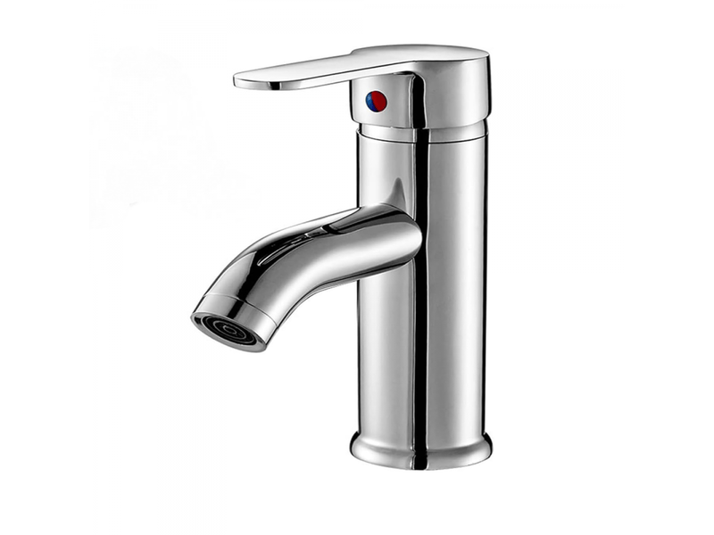  Mitigeur d'évier, eau chaude et froide, levier unique, pour évier, salle de bain, argent  - Conforama A