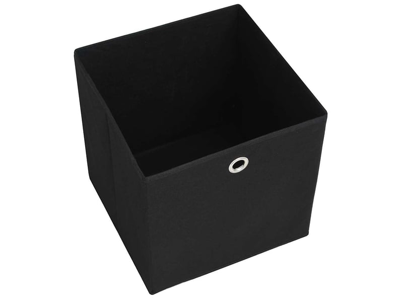  Boîtes de rangement 10 pcs tissu intissé 28x28x28 cm noir  - Conforama E