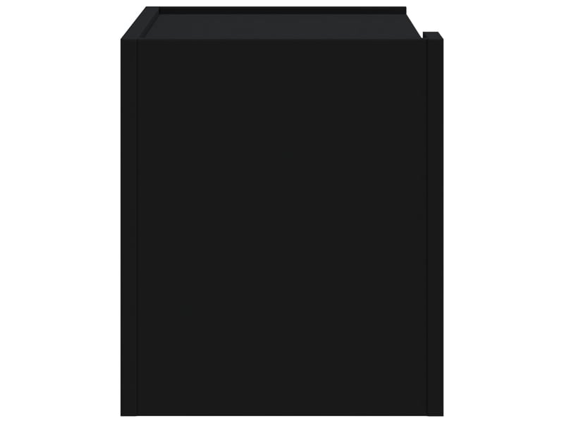  Lot de 2 tables de chevet - cabinet de chevet - table de nuit murales noir 45x30x35 cm  - Conforama E