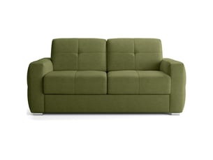 Canapé droit convertible HOMIFAB Cassian 3 places Tissu vert