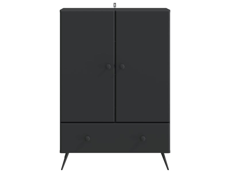  Buffet - bahut - meuble de rangement noir 66 x 34,5 x 95 cm bois d'ingénierie  - Conforama E