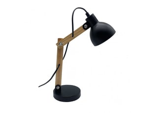 Lampe de bureau fabrilamp blai noirhêtre 1 x e14 articulée orientable 35x12x22 cm