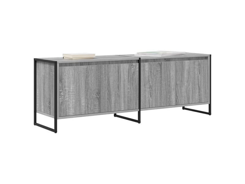  Meuble tv - banc tv - meuble de rangement 140 x 36 x 49.5 cm gris sonoma bois d'ingénierie  - Conforama C