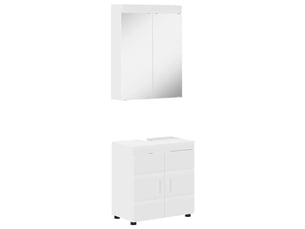 Ensemble de mobilier de salle de bain tulum 2 pièces blanc cf64715