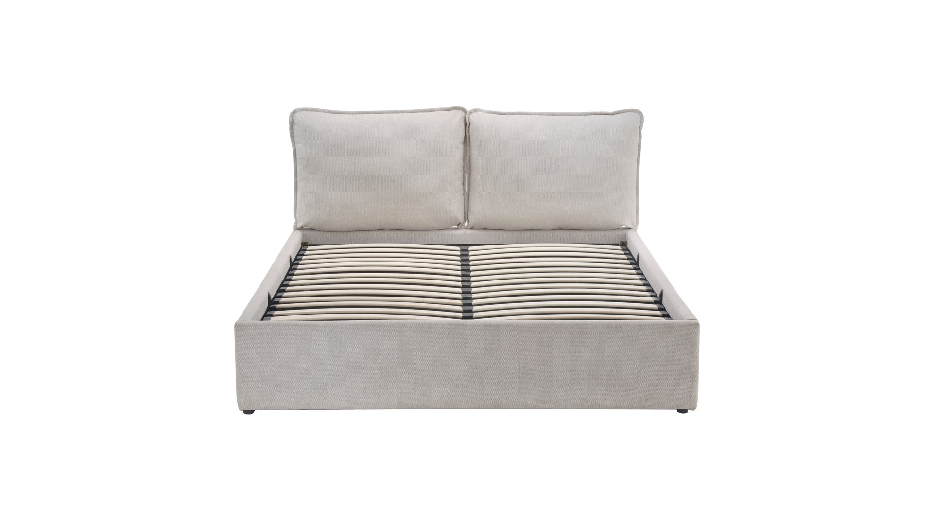 Lit adulte 160x200 cm NOMA gris 95 Conforama