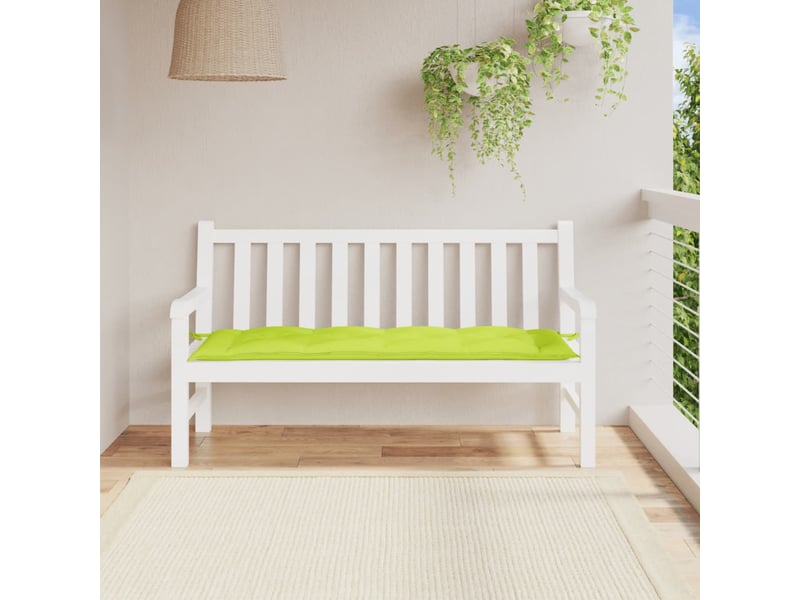  Coussin de banc de jardin, coussin d'assise vert brillant 150x50x7cm tissu oxford cf52868  - Conforama B