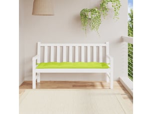 Coussin de banc de jardin, coussin d'assise vert brillant 150x50x7cm tissu oxford cf52868