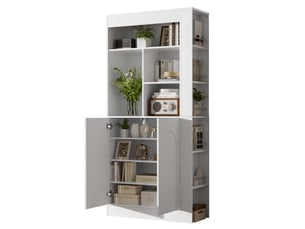 Buffet 2 porte(s) MODENUIT - 85 cm coloris blanc