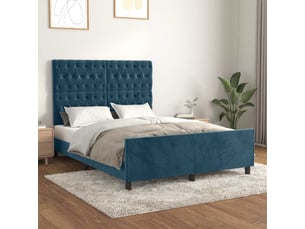 Lit 2 places 140x200 cm coloris bleu