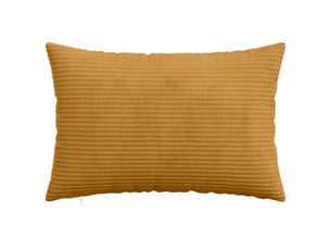 Lot de 2 housses de coussin heerlen jaune 50 x 70 cm velours côtelé cf49451
