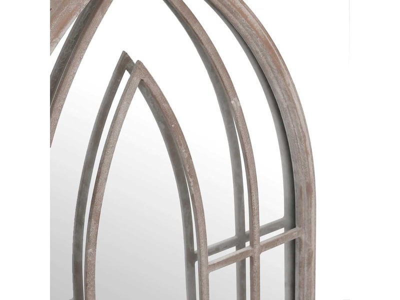 Miroir de jardin, miroir décoratif sable 70x30 cm fer pour utilisation extérieure cf62724  - Conforama E