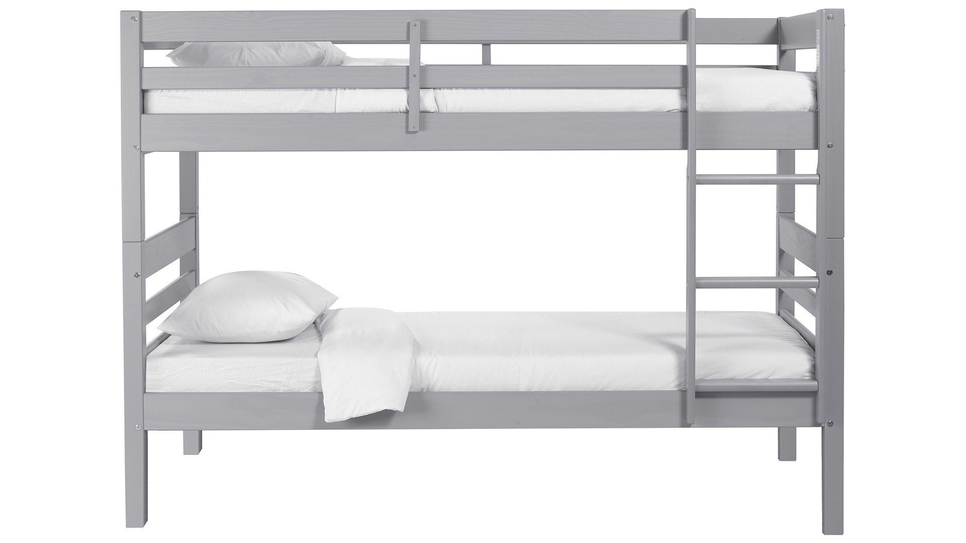 Lits superposés 90x190 cm ANDY coloris gris gris 146 Conforama
