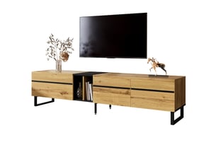 Meuble tv coloris bois clair 180 cm LPOSPI  