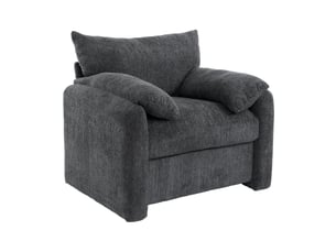 Fauteuil fixe <strong>HAVRYA</strong> <strong></strong> Tissu gris vendu A l'unité