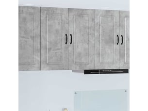 Meuble mural de cuisine | armoire de cuisine gris béton 80x31x80cm shl5479