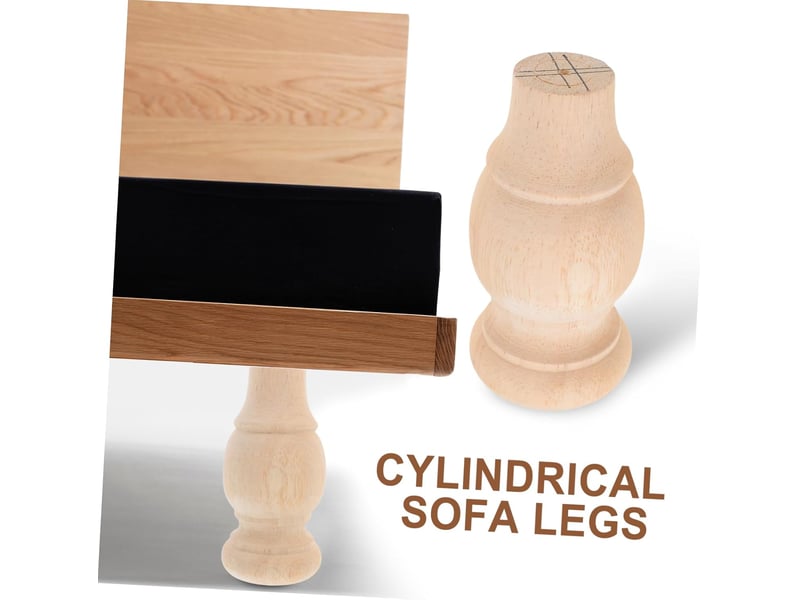  4pièces lot de ronds bois massif pour meubles brutes de rechange pour tables et canapés  - Conforama C