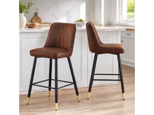 tabouret de bar  OKWISH  - bicolore hauteur d'assise 68.5 cm vendu Par paire
