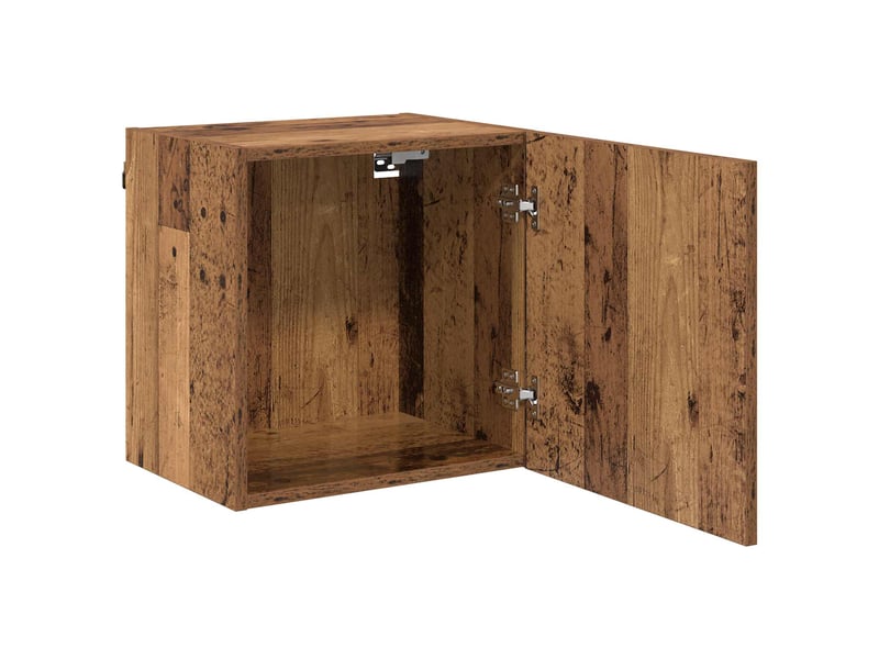  Meuble tv - banc tv - meuble de rangement mural 40,5x30x40cm bois ancien bois d'ingénierie  - Conforama E