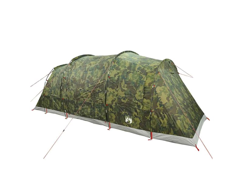  Tente de camping, tente familiale tunnel 6 personnes camouflage imperméable  - Conforama C