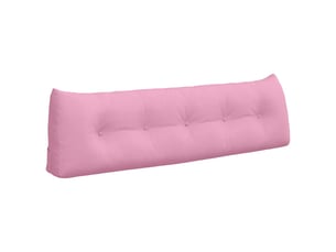 Coussin de dos, coussin de dossier rose 160 x 24 x 50 cm tissu cf54972