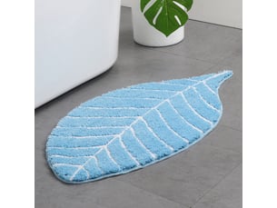 Tapis bain enfant sécurisé forme naturelle feuille antidérapant absorbant rapide douche salle de bain doudou-4060cm
